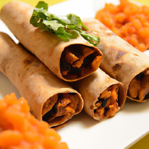 Sweet Potato & Black Bean Taquitos: A Flavorful Twist