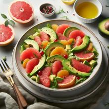Zesty Grapefruit & Creamy Avocado: The Perfect Salad Blend