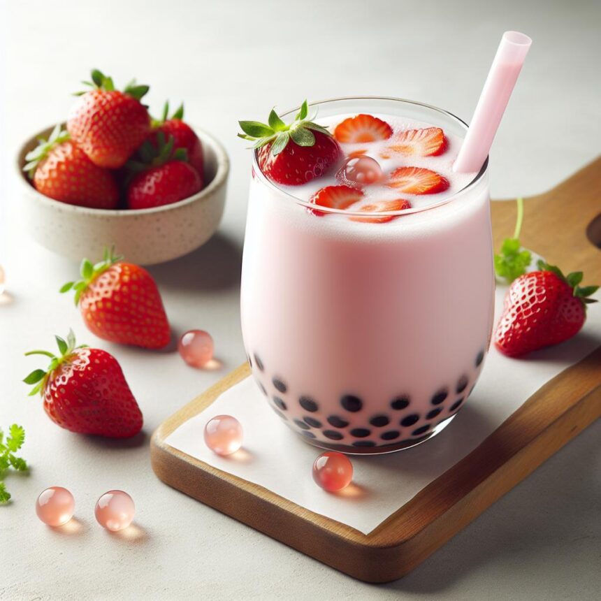 Sweet Sip: How to Make Homemade Strawberry Milk with Boba