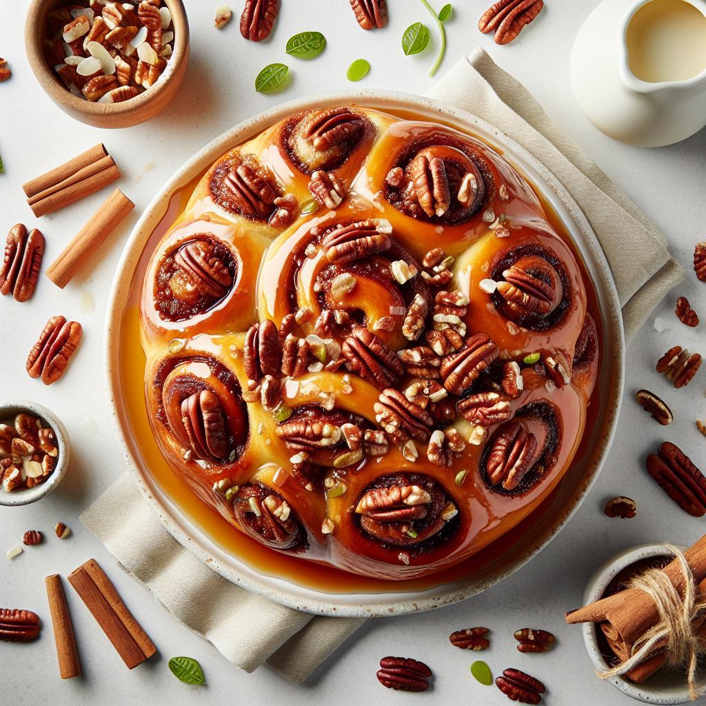 Irresistible Homemade Sticky Buns with Toasted Pecans Delight