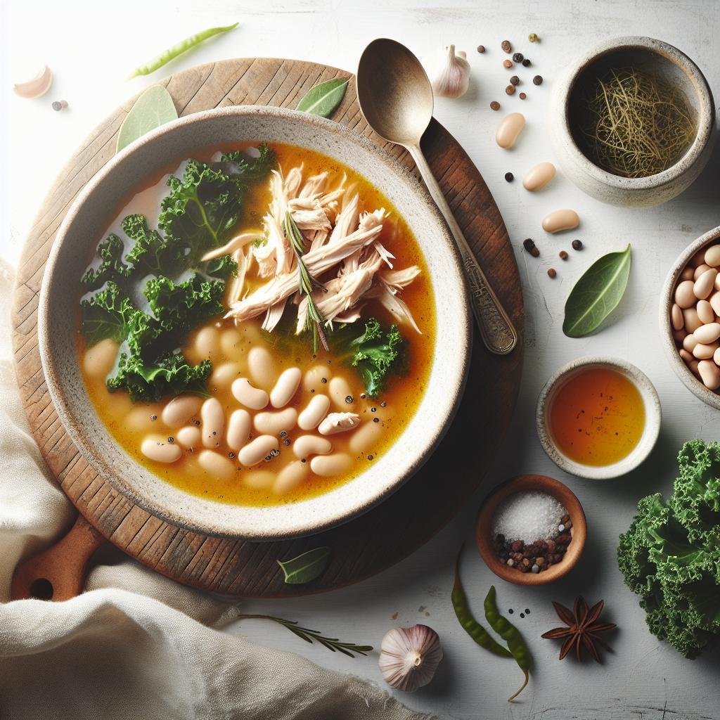 Nourish Your Soul: Hearty White Bean & Kale Chicken Soup