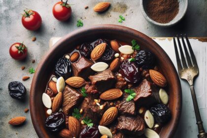 Savor the Flavors: Rich Beef Tagine with Prunes & Almonds