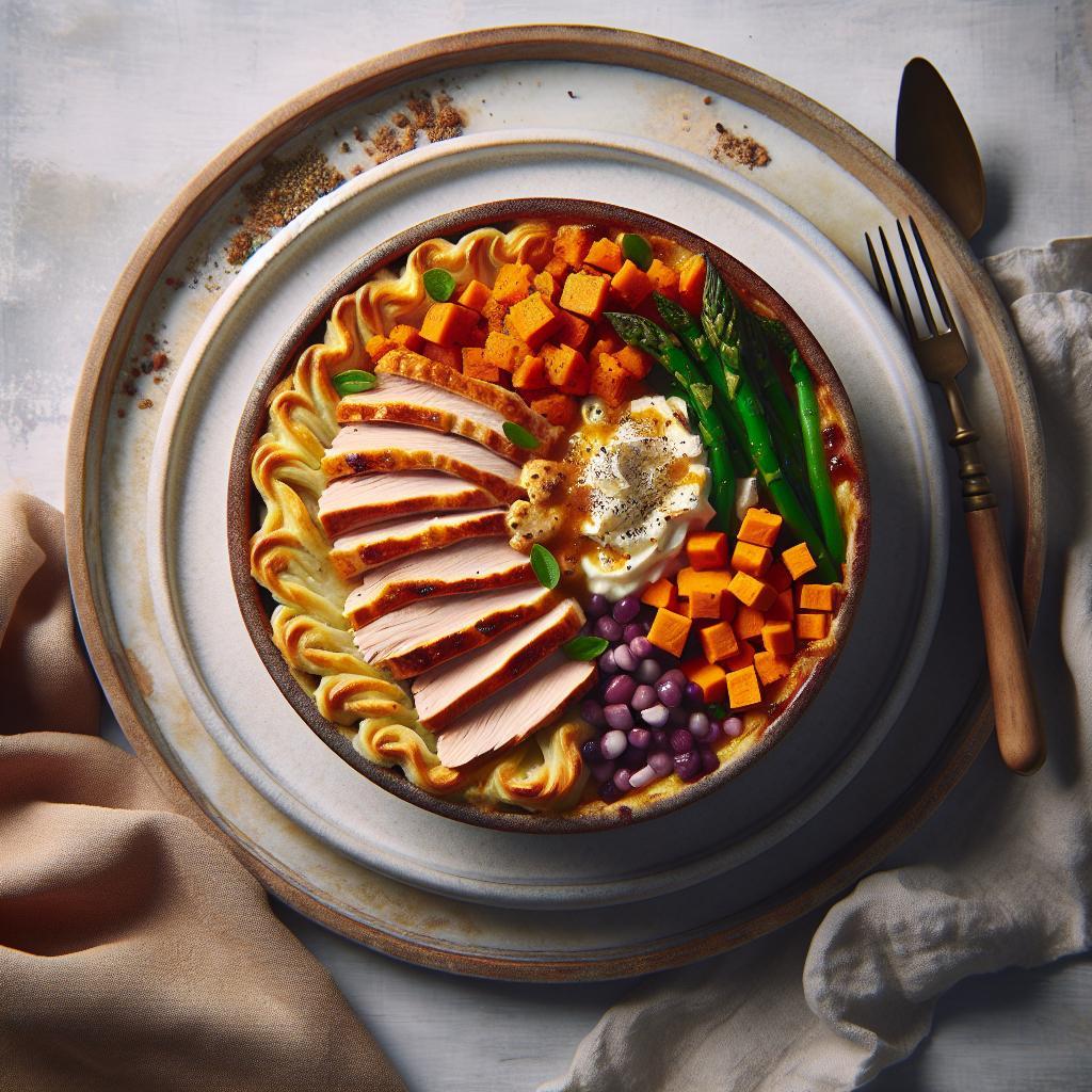 Hearty Turkey Shepherd’s Pie with Sweet Potato Twist