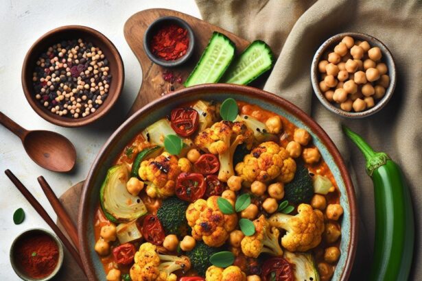Savory Roasted Cauliflower & Chickpea Curry: A Flavorful Feast