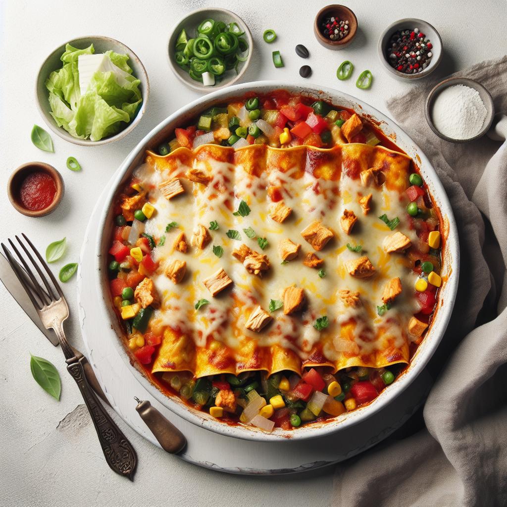 Savory Chicken Enchilada Casserole: A Simple Flavorful Guide