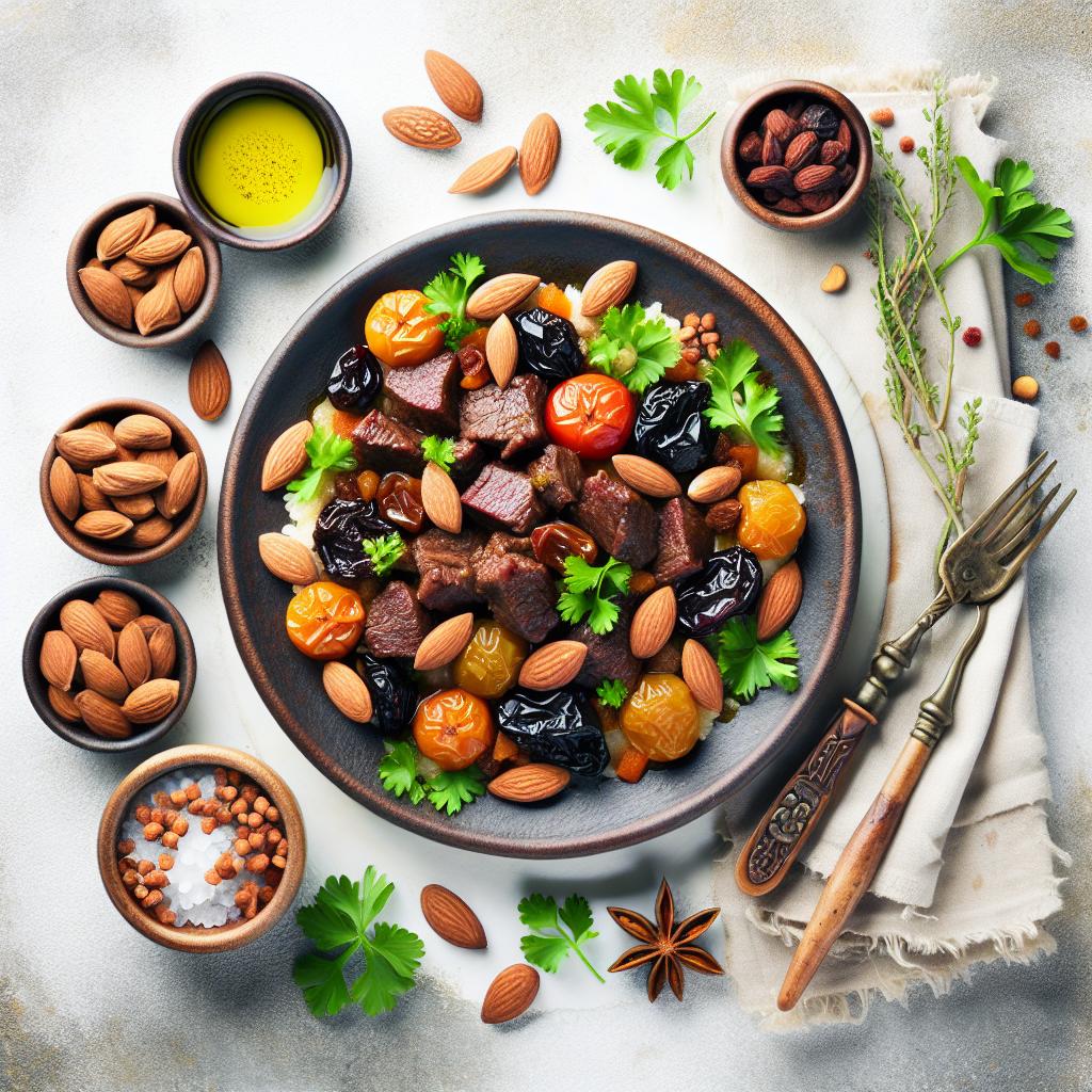 Savor the Flavors: Rich Beef Tagine with Prunes & Almonds
