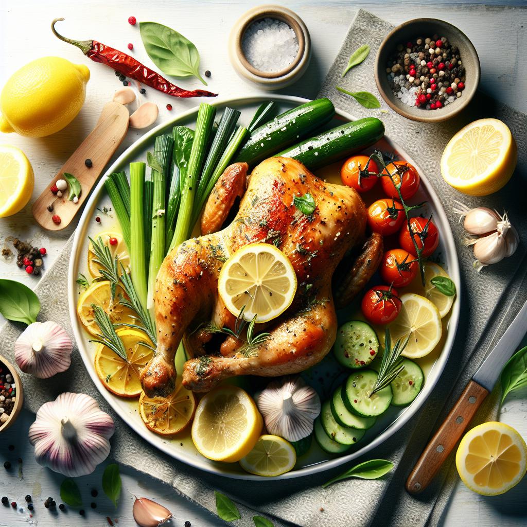 Zesty Lemon Garlic Roast Chicken: A Flavorful Classic Recipe