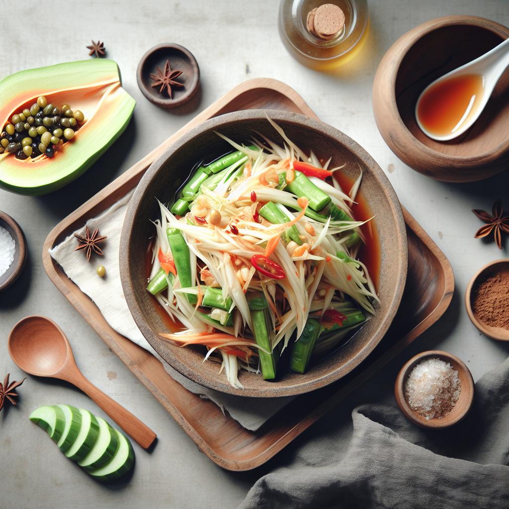 Thai Green Papaya Salad: Asia's Zesty Culinary Icon Unveiled