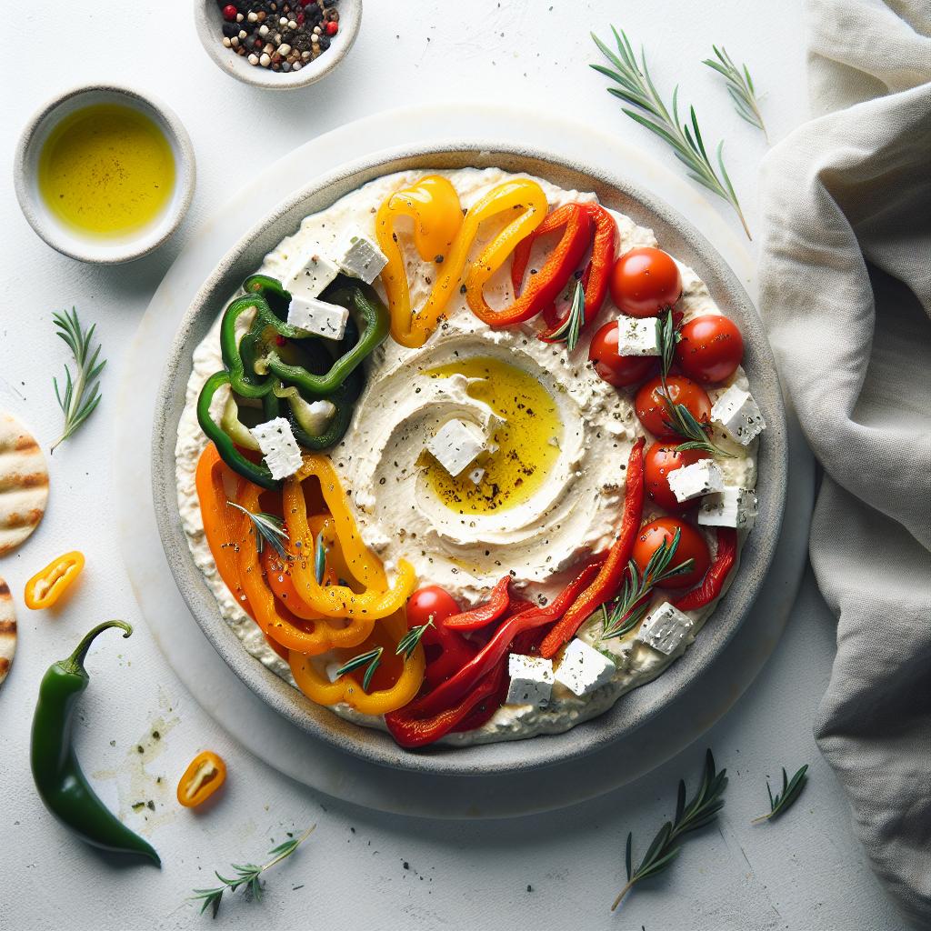 Roasted Pepper & Feta Dip: A Flavor-Packed Mediterranean Treat