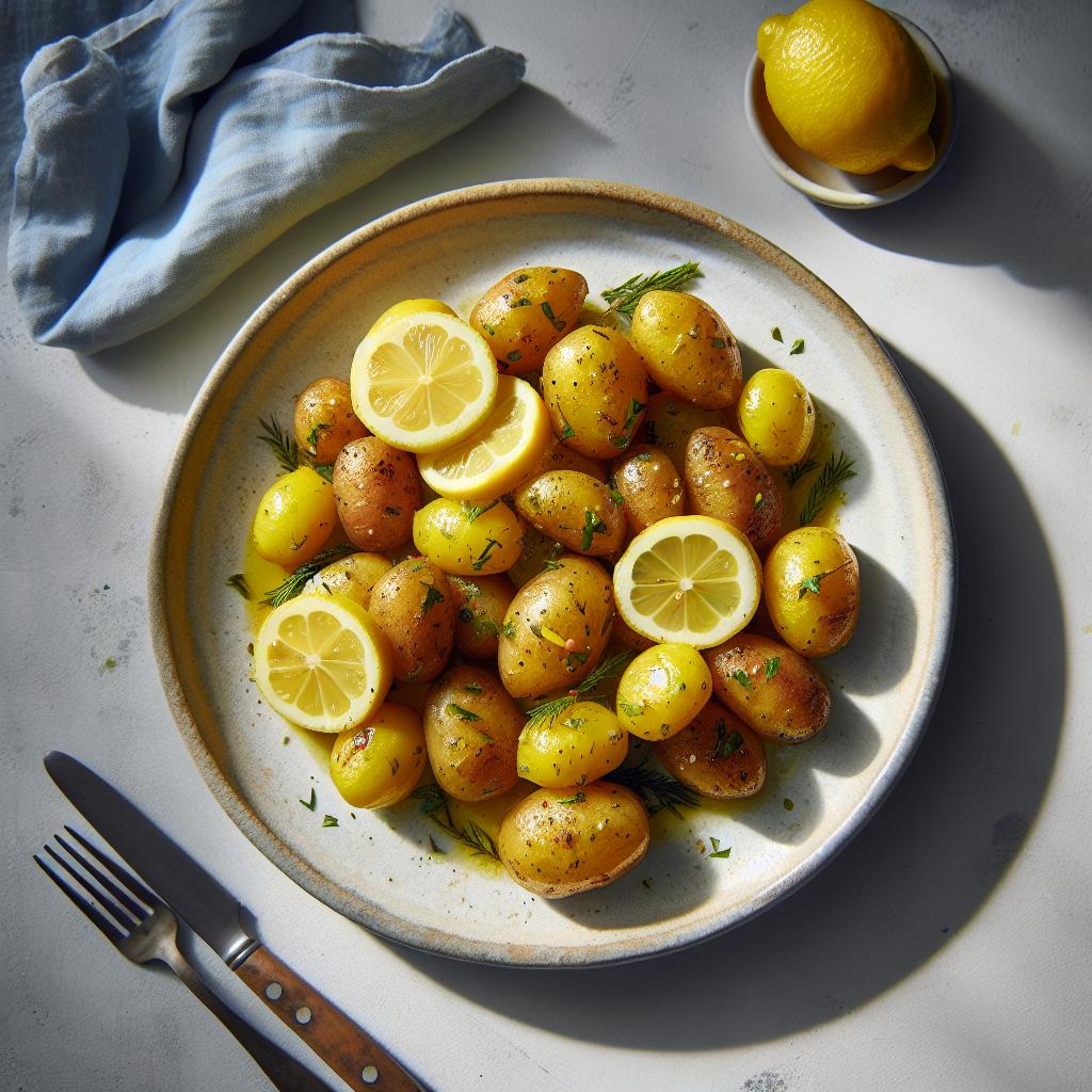 Zesty Greek Lemon Potatoes: A Tangy Taste of the Med