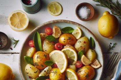Zesty Greek Lemon Potatoes: A Tangy Taste of the Med