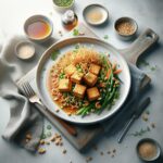 Crunchy Crispy Tofu with Irresistible Peanut Sauce Magic