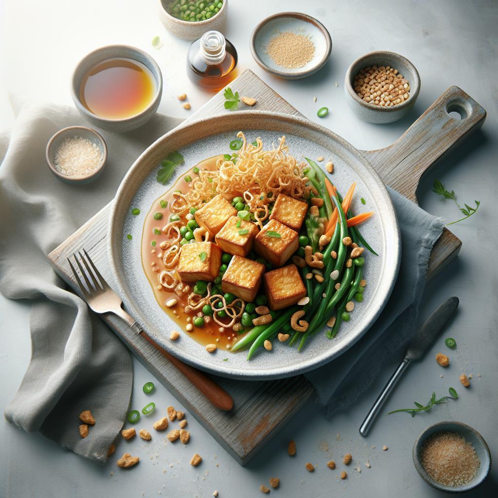 Crunchy Crispy Tofu with Irresistible Peanut Sauce Magic