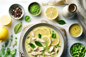 Zesty Comfort: How to Make Creamy Lemon Chicken Soup