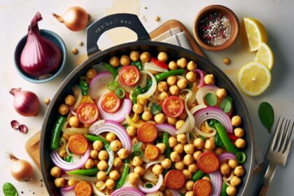 Savor the Flavor: Chickpea and Onion Skillet Delight