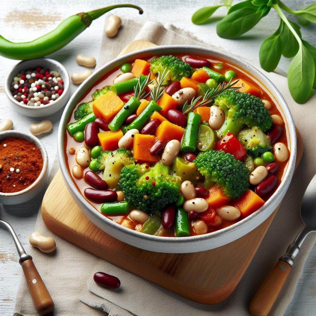 Hearty Vegetable Bean Stew: Nutritious Comfort in a Bowl