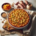 Hearty Turkey Shepherd’s Pie with Nutty Sweet Potato Topping