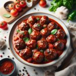 Savory Beef Meatballs Simmered in Rich Marinara Sauce