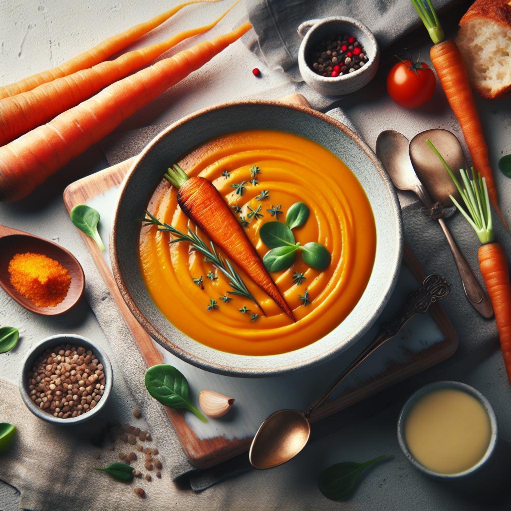 Velvety Roasted Carrot Soup: A Cozy Bowl of Flavor