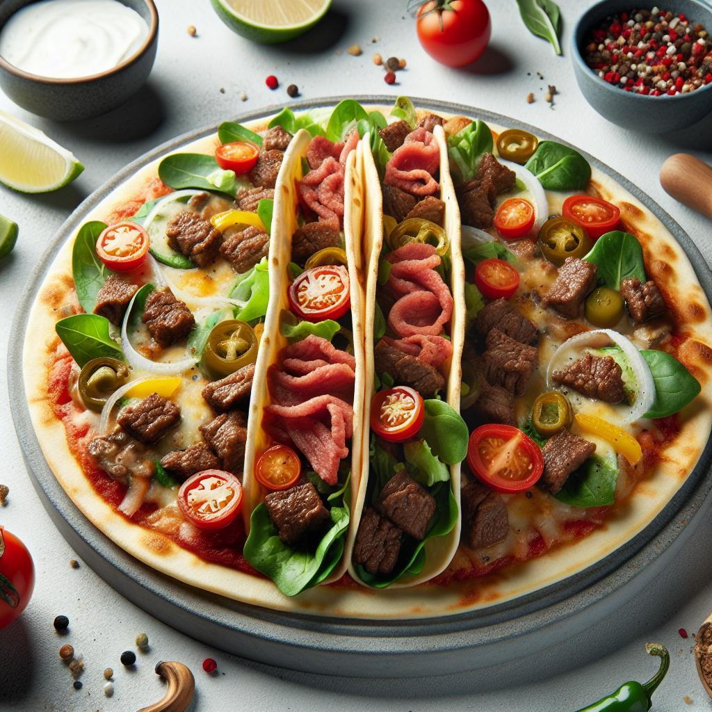 Savor the Fusion: Irresistible Beef Taco Pizza Delight