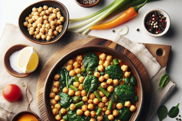 Hearty Chickpea and Spinach Stew: Nutritious Comfort Bowl