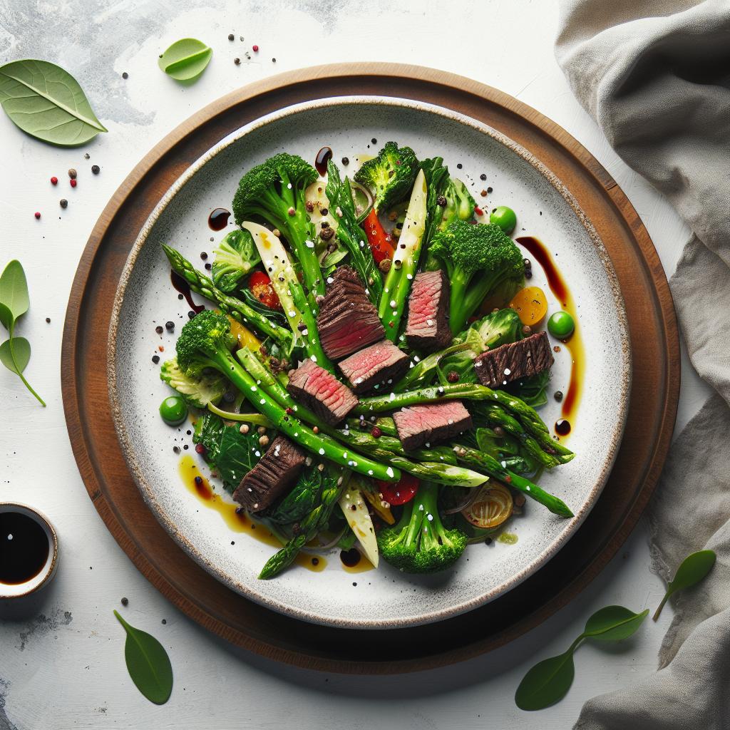 Beef Veggie Delight: A Savory Blend of Meat and Greens