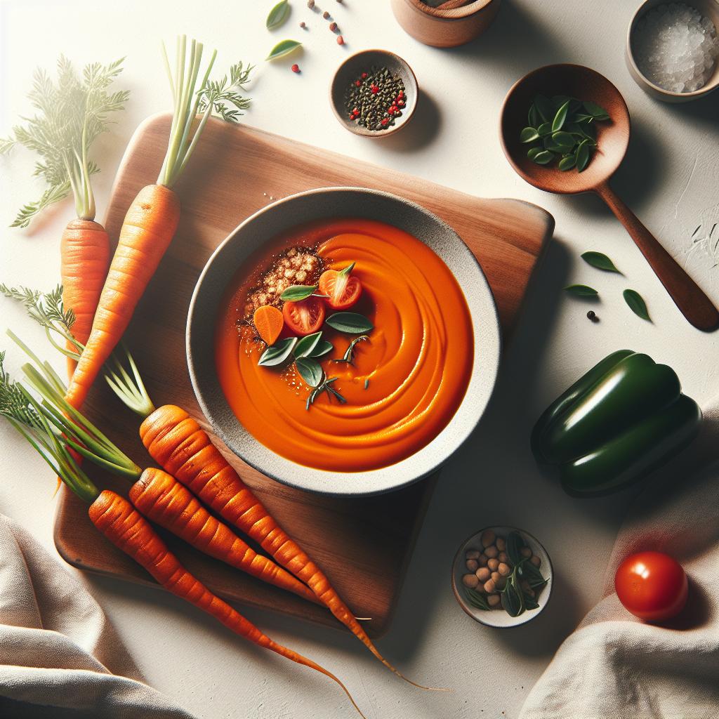 Velvety Roasted Carrot Soup: A Cozy Bowl of Flavor