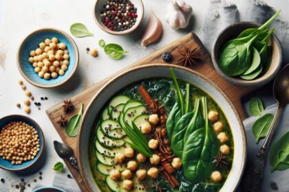 Wholesome Spinach and Chickpea Soup: A Nutritious Delight
