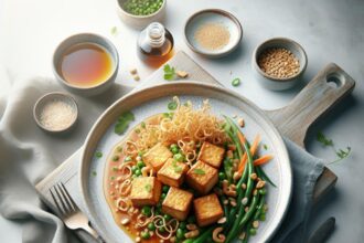 Crunchy Crispy Tofu with Irresistible Peanut Sauce Magic