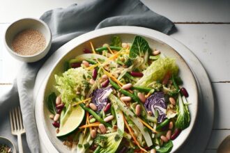 Crunchy Bean & Cabbage Salad: A Nutritious Twist to Lunch