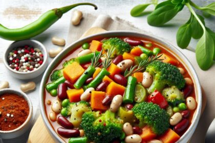 Hearty Vegetable Bean Stew: Nutritious Comfort in a Bowl