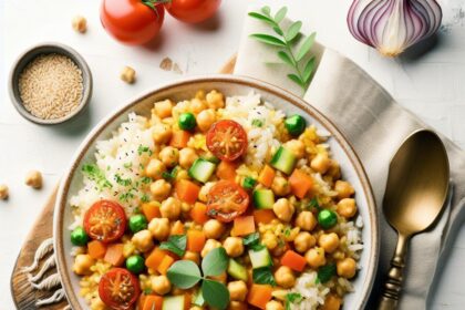 Hearty Chickpea and Rice Casserole: A Wholesome Delight