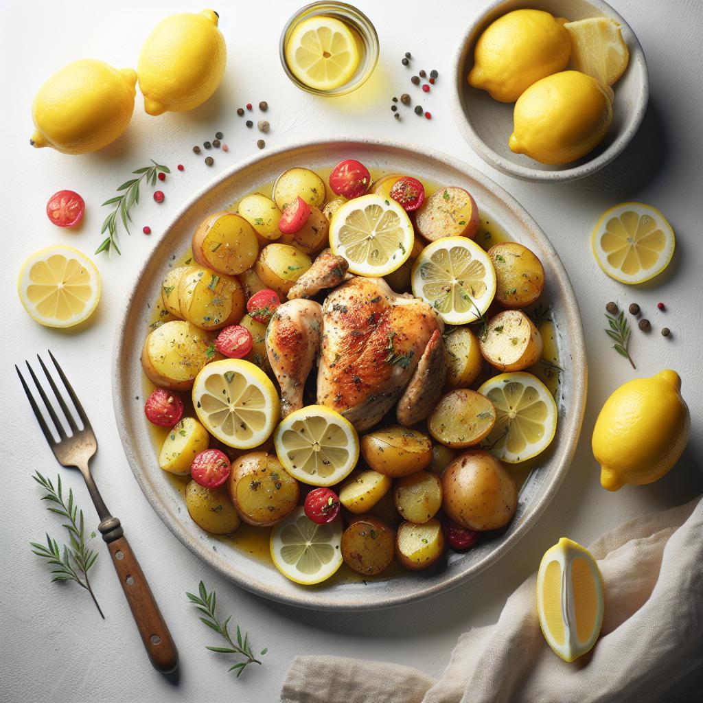 Zesty Greek Lemon Chicken & Potatoes: A Flavorful Feast