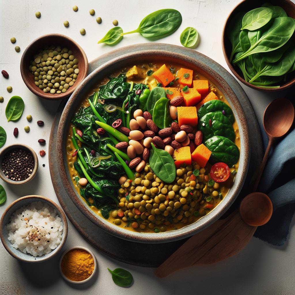 Wholesome Lentil and Spinach Curry: A Nutritious Delight