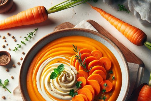 Velvety Carrot Soup: A Nourishing Creamy Delight Recipe