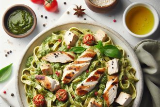 Savor the Flavor: Creamy Pesto Chicken Pasta Delight