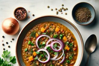 Hearty Lentil Soup with Onions: A Flavorful Comfort Bowl