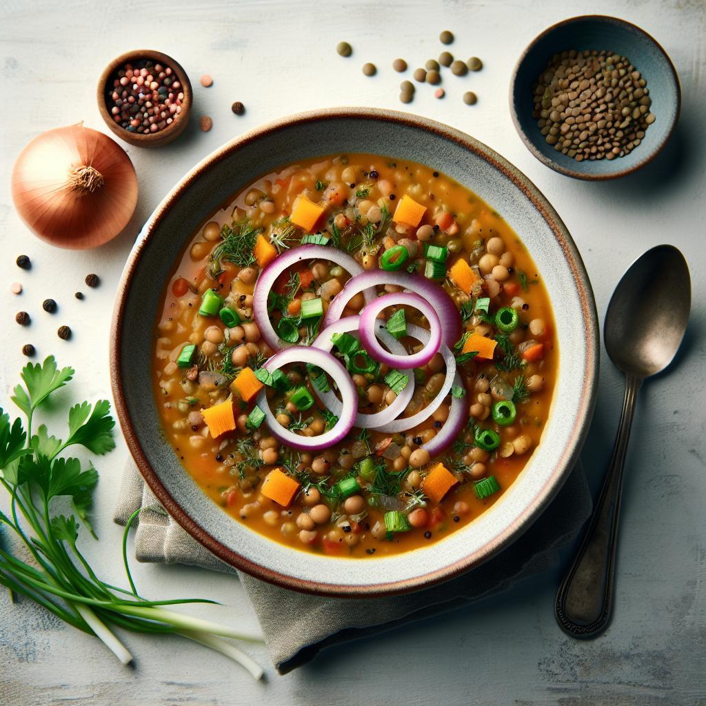 Hearty Lentil Soup with Onions: A Flavorful Comfort Bowl