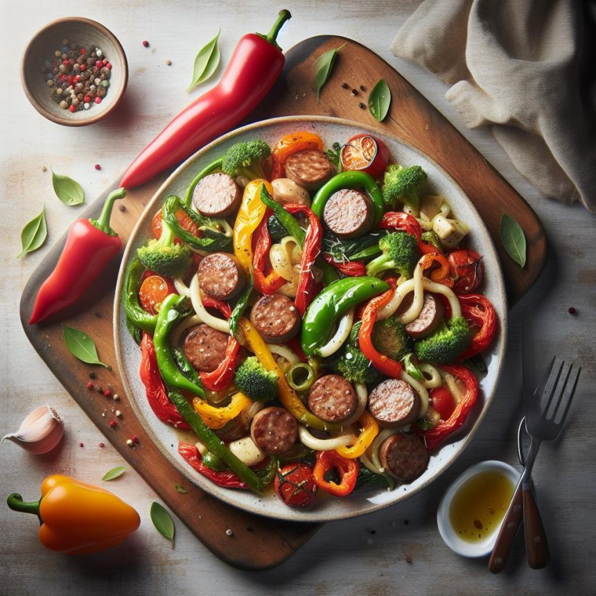 Savor the Flavor: Italian Beef Sausage and Peppers Delight