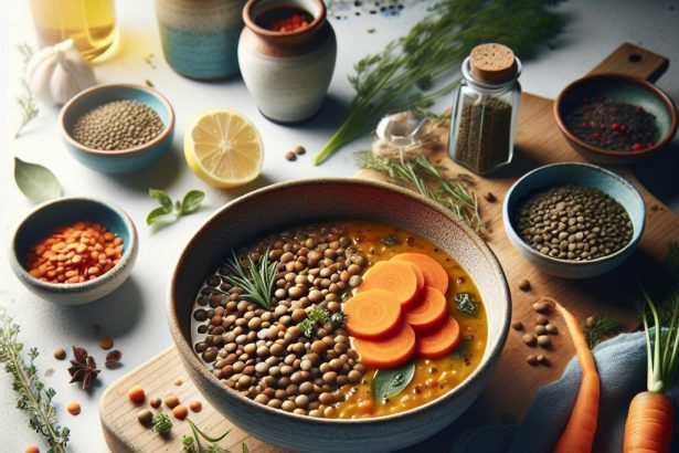 Hearty Lentil Soup with Carrots: A Nutritious Comfort Bowl