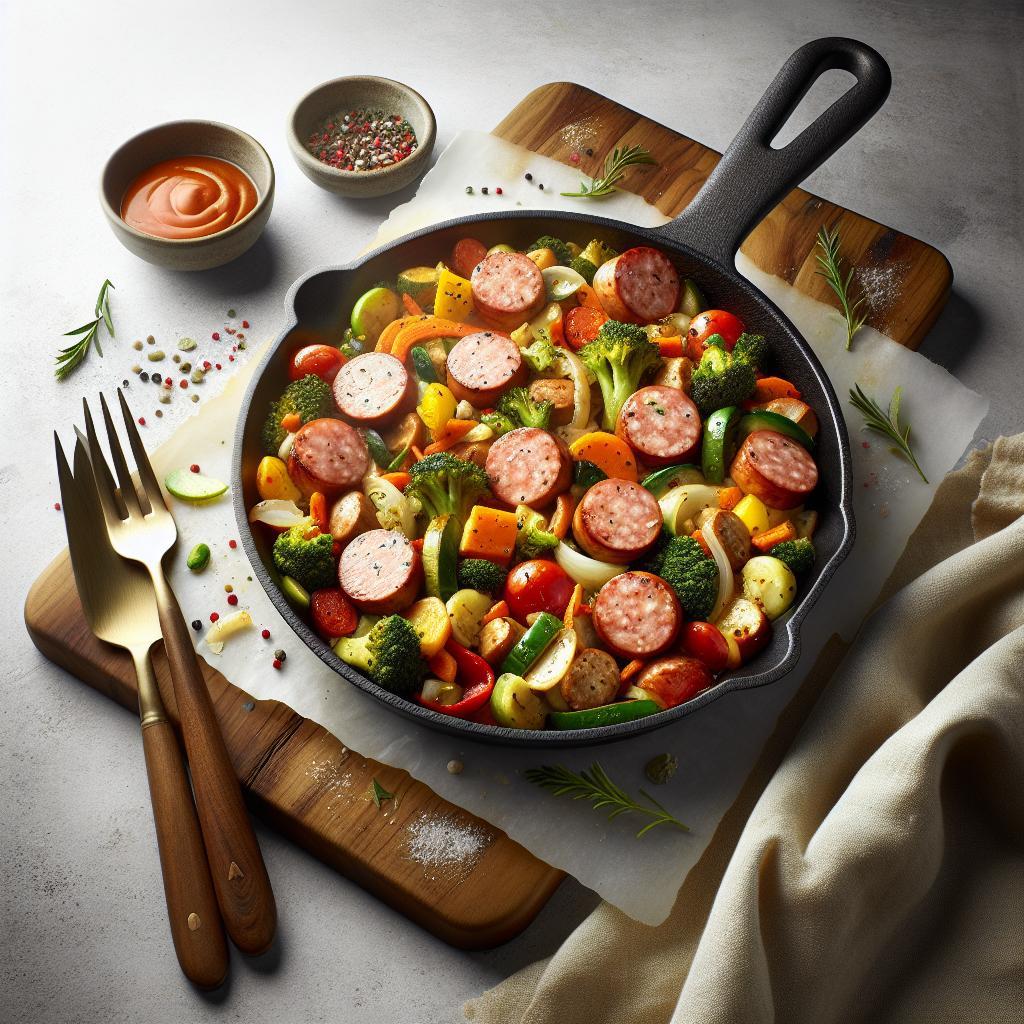 Sizzle Up Dinner: Turkey Sausage & Veggie Skillet Magic