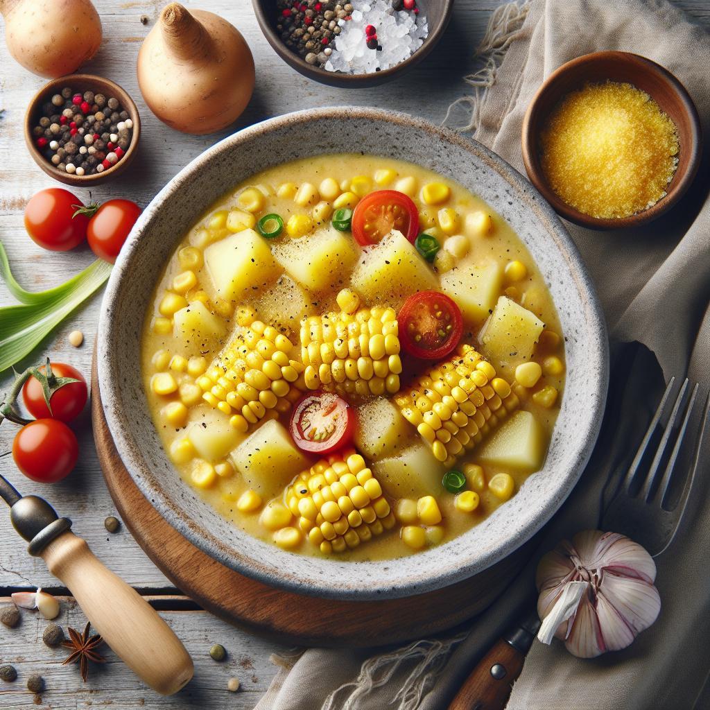 Hearty Corn Chowder with Potatoes: A Comforting Classic