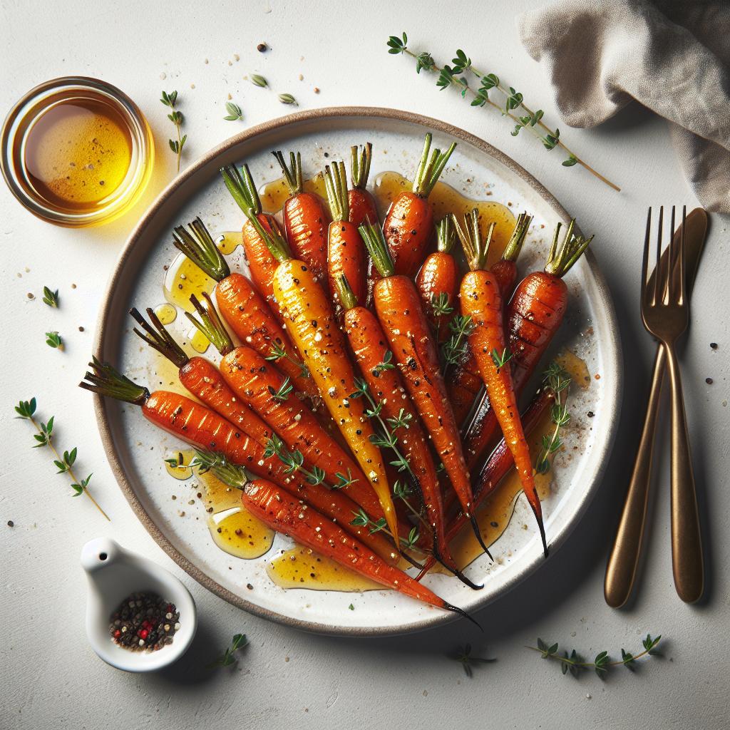 Sweet Harmony: Honey Roasted Carrots with Fresh Thyme