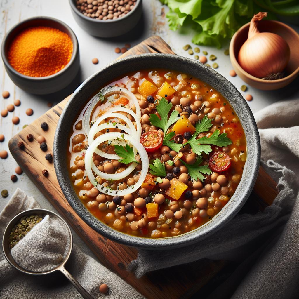 Hearty Lentil Soup with Onions: A Flavorful Comfort Bowl