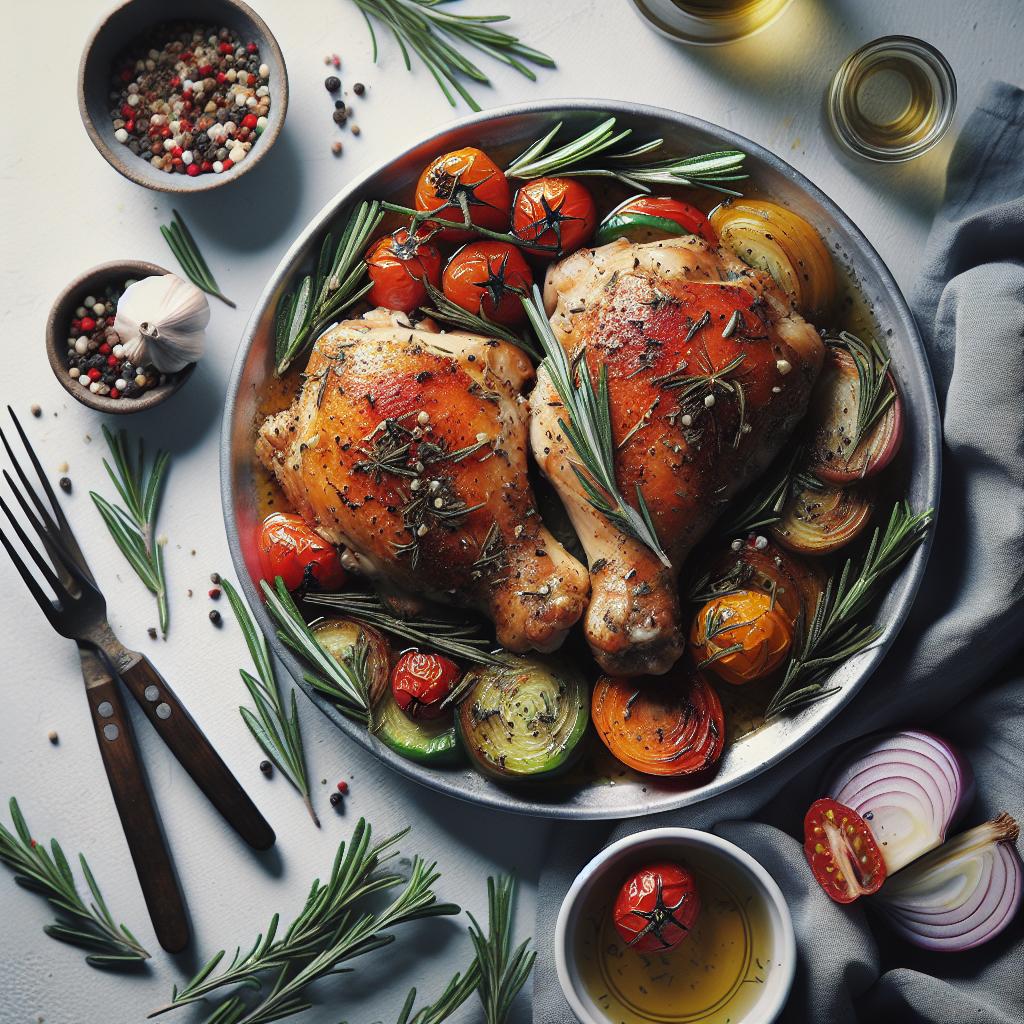 Rosemary-Infused Baked Chicken Thighs: A Savory Delight
