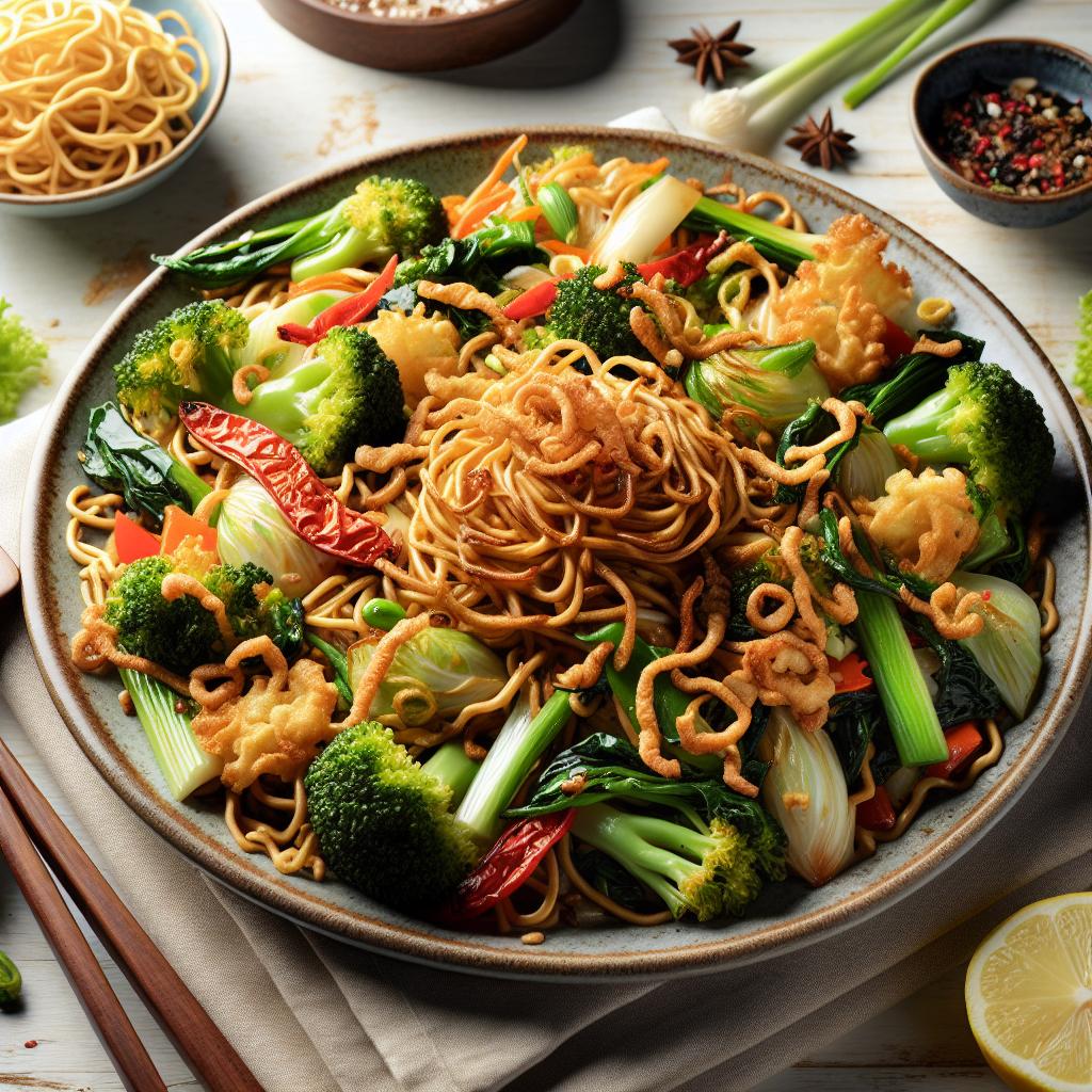 Crispy Vegetable Fried Noodles: A Flavorful Veggie Delight