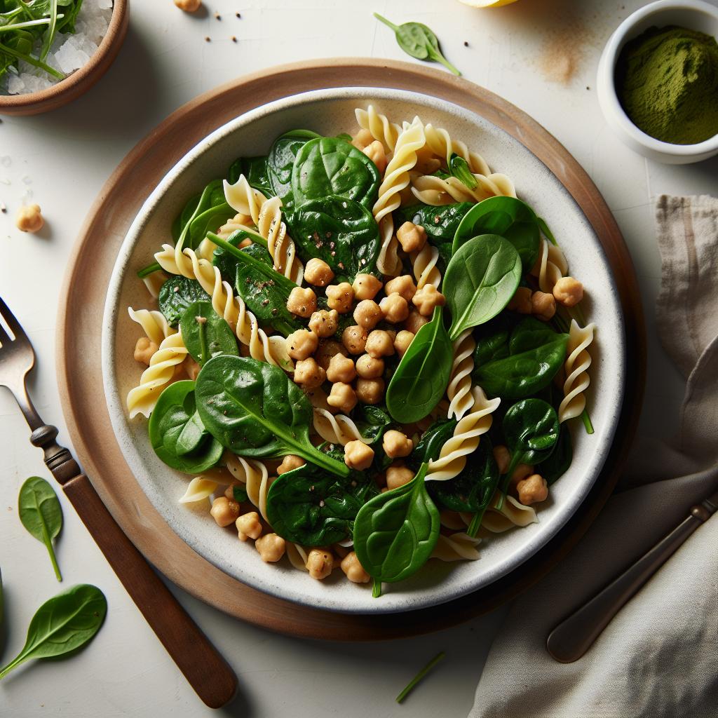 Wholesome Chickpea & Spinach Pasta: A Nutritious Delight