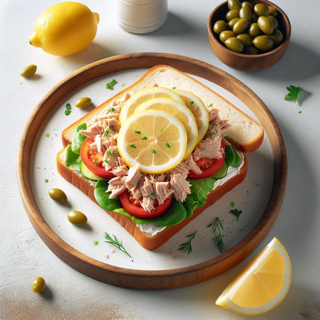 Zesty Tuna and Lemon Sandwich: A Refreshing Flavor Twist