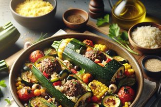 Hearty Beef and Rice Stuffed Zucchini: A Savory Delight