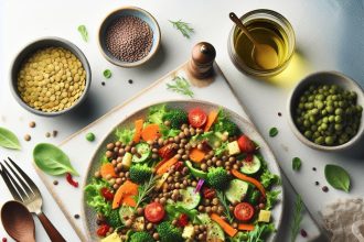 Lentil and Vegetable Salad: A Nutritious Burst of Freshness